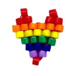 cuore rainbow