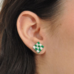 orecchini stud Vichy