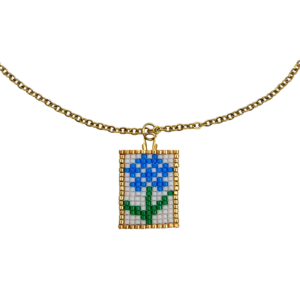 catenina con ciondolo Hortensia